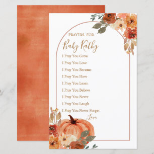Pumpkin Terracota Floral Gebete für Baby