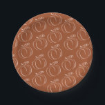 Pumpkin Terracotta Bohemisch Earthy Baby Dusche Pappteller<br><div class="desc">Genießen Sie die Wärme des Herbstes mit unserer Bohemischen Baby-Dusche aus Terracotta Pumpkin. Dieses Set mit seinem eleganten Kürbismotiv und den rustikal verbrannten Orangentönen bietet eine wunderschön gestaltete Einladung,  Schilder,  Dankeschön-Karten und Dekor. Ideal für ein gemütliches,  boho-inspiriert Fest mit erdigen Tönen und zeitlosem Charme #zazzlemade</div>