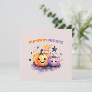 Pumpkin Träume - Niedliche Pastel Lila und Orange