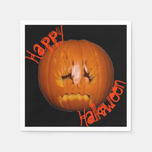 Pumpkin, traurige Flammen Serviette