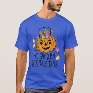 Pumpkin Trick oder behandeln Candy Inspector Hallo T-Shirt