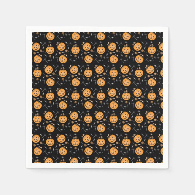 Pumpkin-Trick oder Pagel Serviette (Vorderseite)