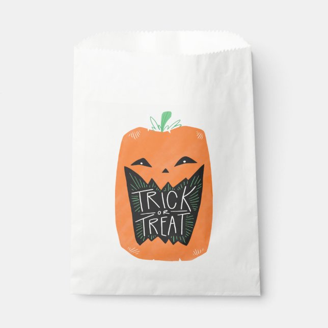 Pumpkin Trick oder Treat Halloween Geschenktütchen (Vorderseite)