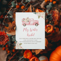Pumpkin Truck Baby Showspielplakat