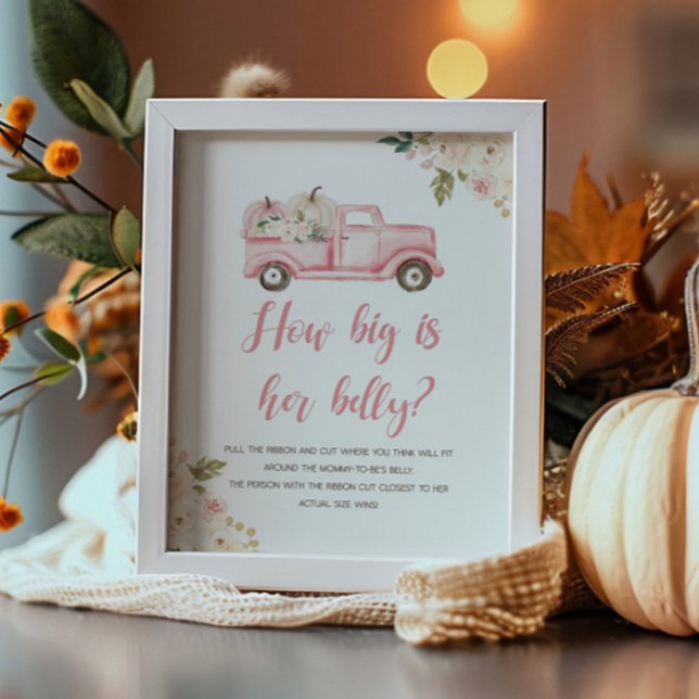 Pumpkin Truck Dusche wie groß ist ihr Bauchzeichen Poster (Von Creator hochgeladen)