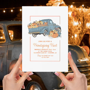 Pumpkin Truck Friendsgiving Einladung