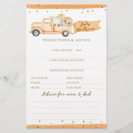 Pumpkin Truck Modern Fall Baby Duschspiel