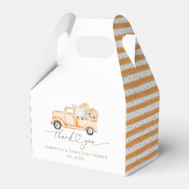 Pumpkin Truck Modernes Fall Baby Dusche Geschenkschachtel