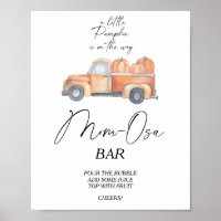 Pumpkin-Truck \ Mon-osa-Bar-Poster