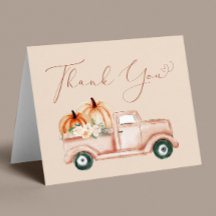 Pumpkin Truck Terracotta Babydusche