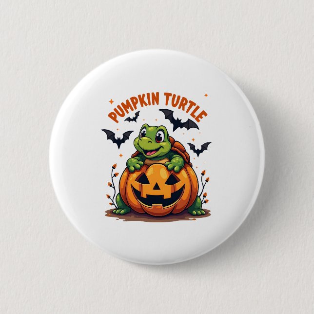 Pumpkin Turtle Button (Vorderseite)