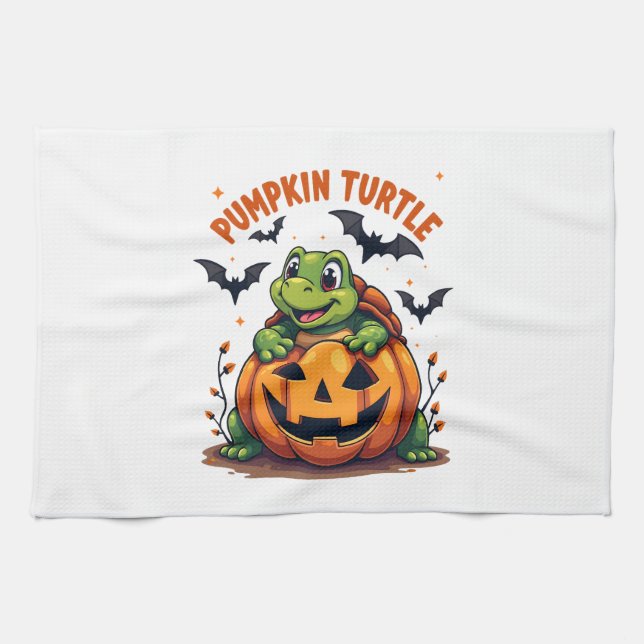 Pumpkin Turtle Geschirrtuch (Horizontal)