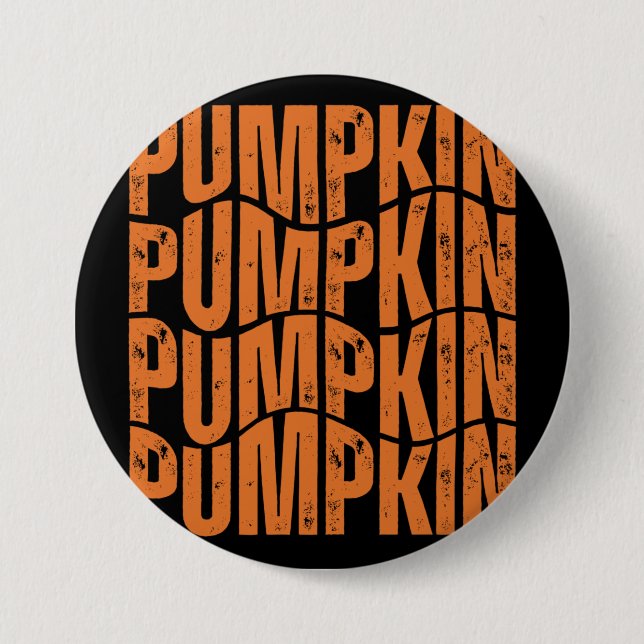 PUMPKIN TYPOGRAPHY GIFT BUTTON (Vorderseite)