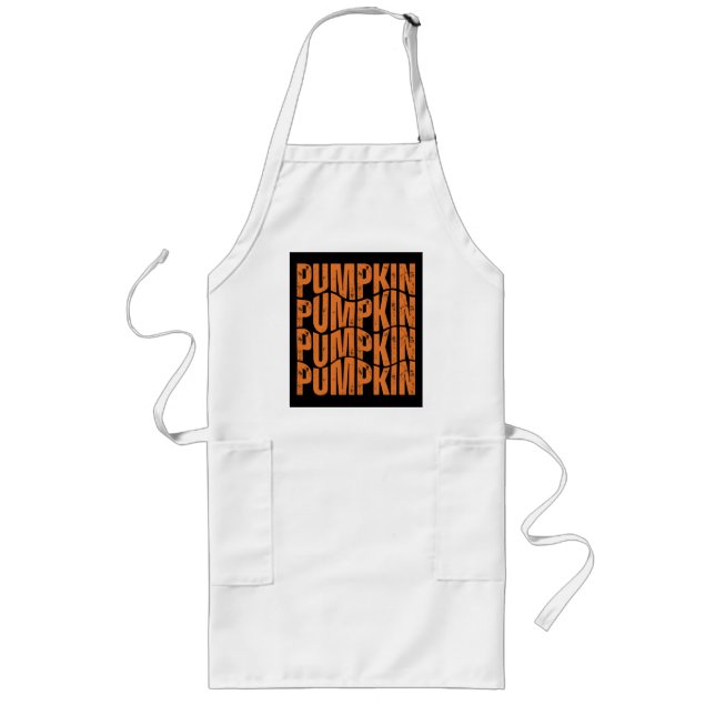PUMPKIN TYPOGRAPHY GIFT LANGE SCHÜRZE (Vorne)