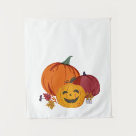 Pumpkin um über Tapestry zu reden Wandteppich