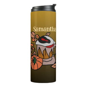 Pumpkin und gebrautes Auge Vibes to Perfection Kaf Thermosbecher