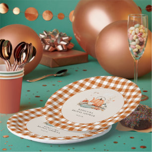 Pumpkin und Gewürz und alles Nizza Baby Dusche Pappteller