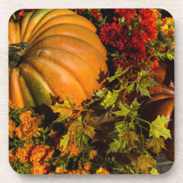 Pumpkin- und Mum-Arrangement Untersetzer