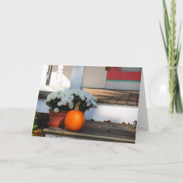 Pumpkin und White Mums - Martha's Vineyard Karte