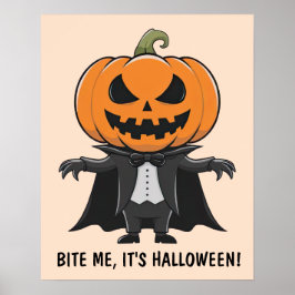 Pumpkin Vampire Poster