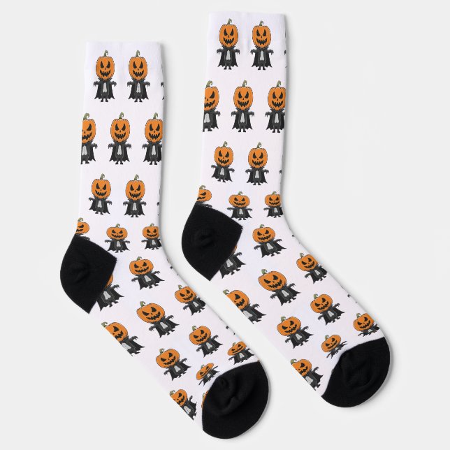 Pumpkin Vampire Socken (Rechts)