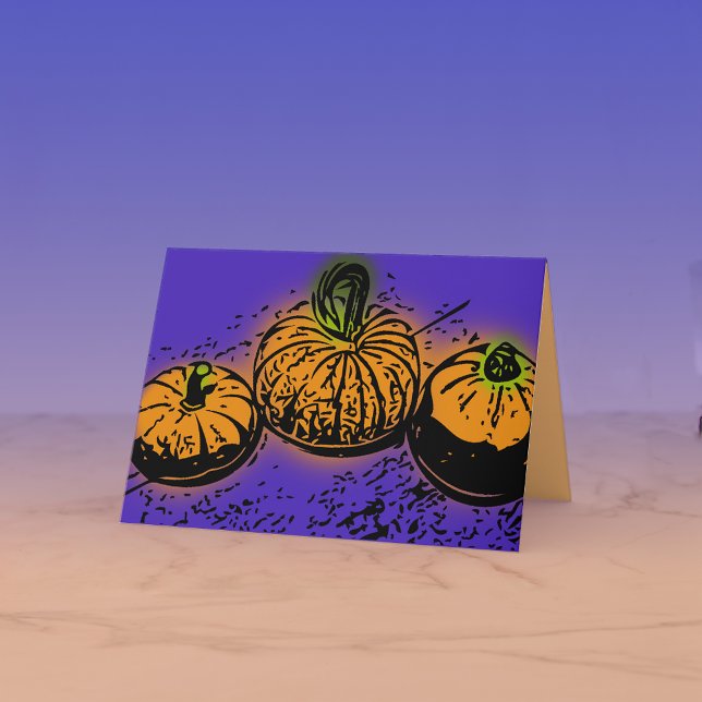 Pumpkin-Verschwörung 12x18 Faltkarte Einladung (Von Creator hochgeladen)
