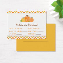 Pumpkin Vorhersagen Kinderduschkarte Groß