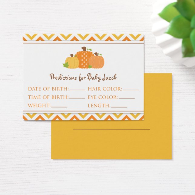 Pumpkin Vorhersagen Kinderduschkarte Groß (Schreibtisch)