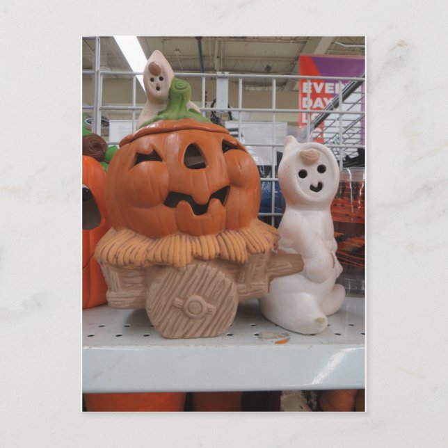 Pumpkin Wagon Postkarte (Vorderseite)