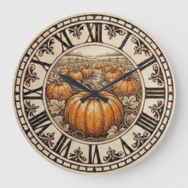 Pumpkin - Wall Clock Große Wanduhr