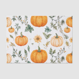Pumpkin Wasserfarbe Herbstmuster für Herbst Seidenpapier