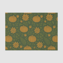 Pumpkin Wasserfarbe Herbstmuster für Herbst