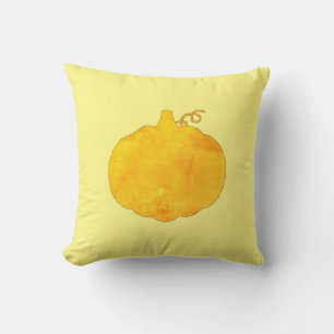 Pumpkin Wasserfarbenmalerei Kissen