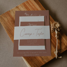 Pumpkin Wedding Einladungsbanderole