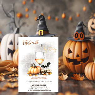 Pumpkin Weinkostüme & Cocktail Halloween Einladung