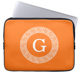 Pumpkin Welch griechischer Schlüsselrahmen erste M Laptopschutzhülle