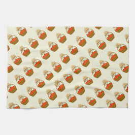 🧺 **Pumpkin & Wheat Kitchen Towel Geschirrtuch
