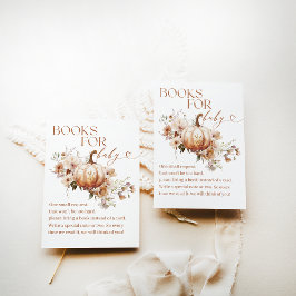 Pumpkin Wildblume Boho Fall Baby Showbook Begleitkarte