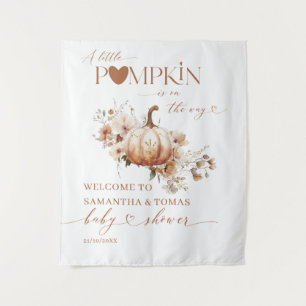 Pumpkin Wildblume Boho Fall Babydusche Windeln Wandteppich