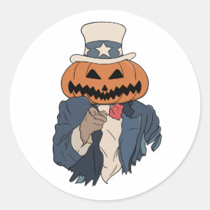 Pumpkin Will euch zu Halloween Runder Aufkleber