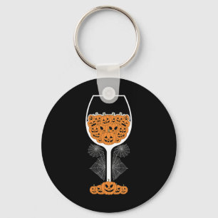 Pumpkin Wine Gl Spider Web-Kostüm Easy Halloween Schlüsselanhänger