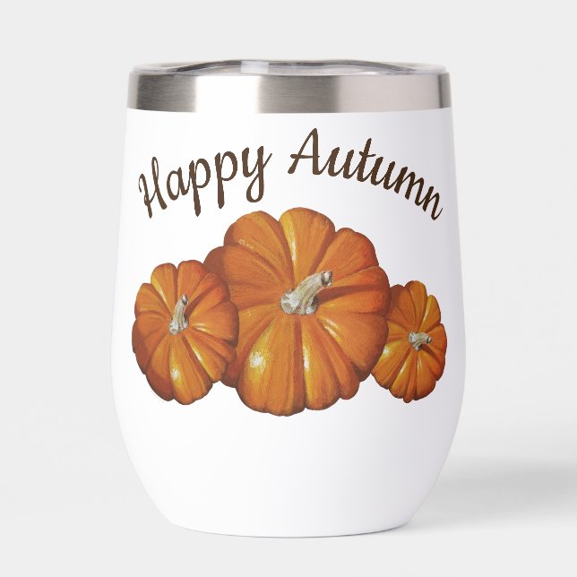 Pumpkin Wine Tumbler (Rückseite)