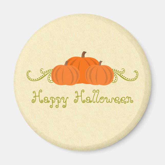 Pumpkin Wirbel Halloween Magnet (Vorne)