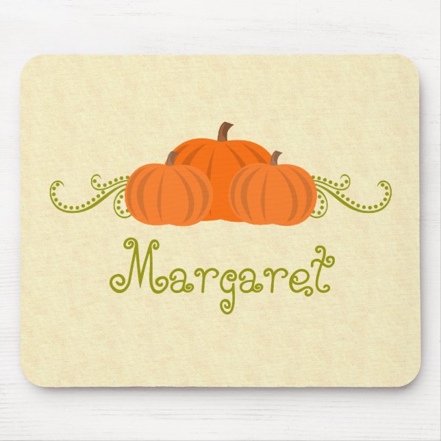 Pumpkin Wirbel Halloween Mousepad (Vorne)