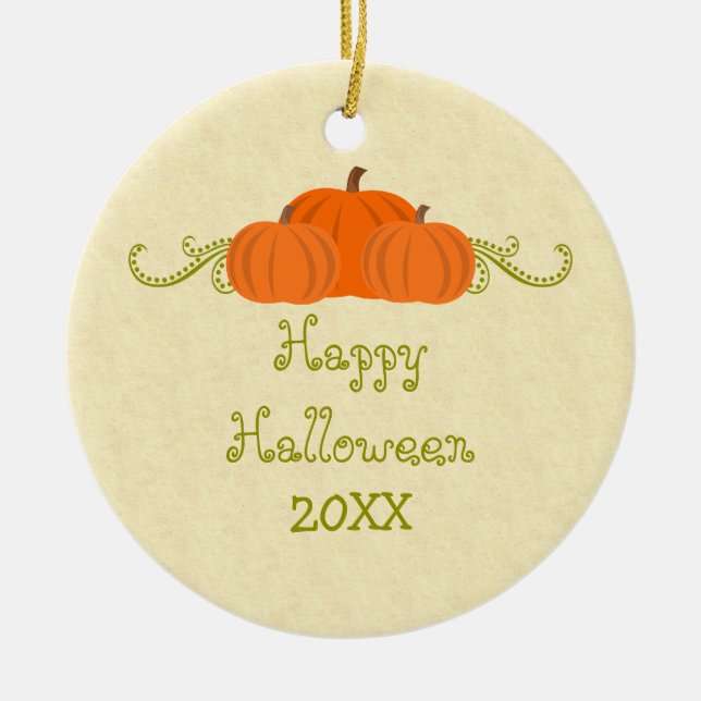 Pumpkin Wirbel Halloween Ornament (Vorne)