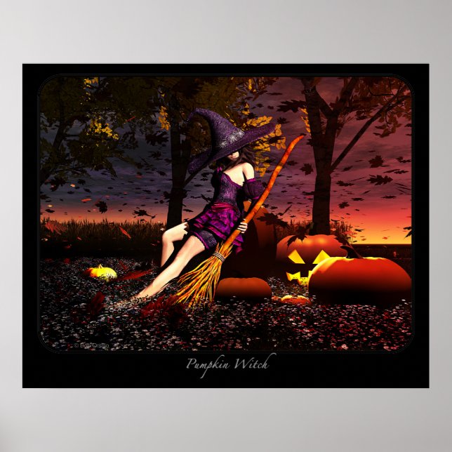 Pumpkin Witch Poster (Vorne)