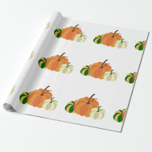 Pumpkin wrapping paper