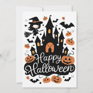 Pumpkin Zauber glückliches Halloween Feiertagskarte