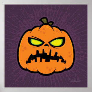 Pumpkin Zombie Poster