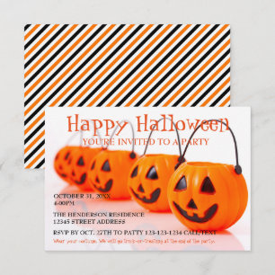 Pumpkinäckel - Einladung 3x5 Halloween-Party